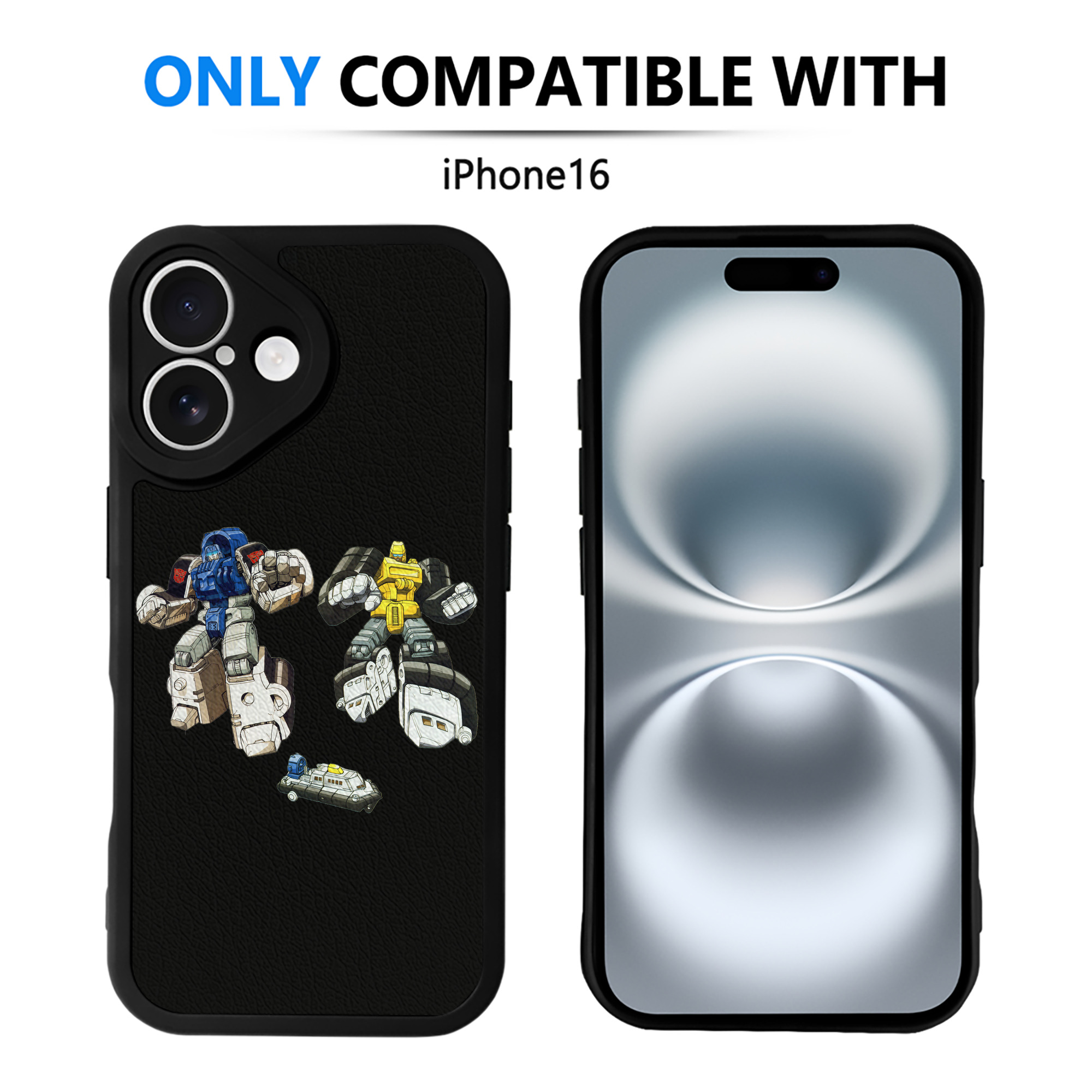 （画像用）  【iPhone 16シリーズ対応】シリコンスマホケース（レザー調） 材質：シリコン